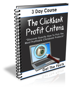 Clickbank Profit Criteria